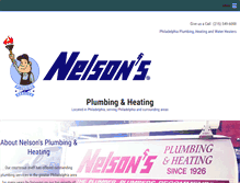 Tablet Screenshot of nelsonsplumbingandheating.com